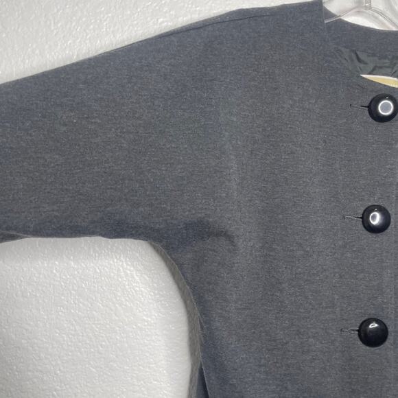 Michael Michael Kors Womens Jacket Size S Gray 3/4 Sleeve Button Front - Picture 11 of 13